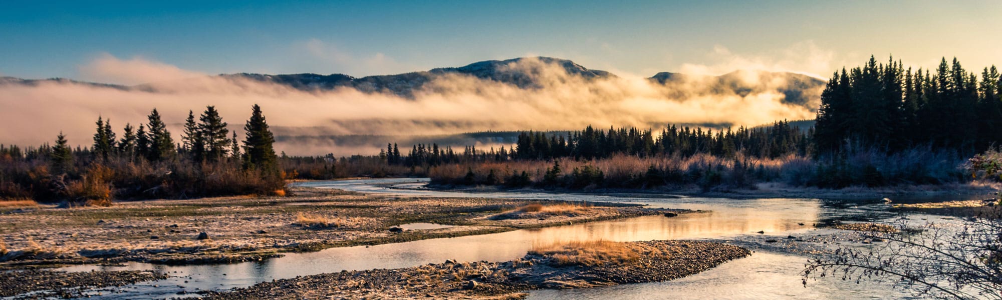 Alaska river landscape